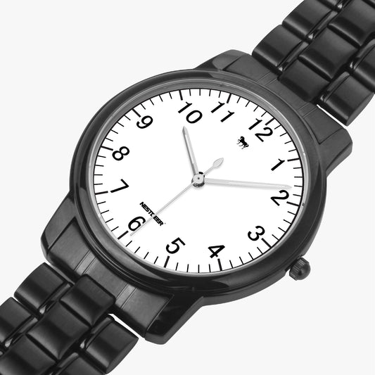 153. Folding Clasp Type Stainless Steel Quartz Watch