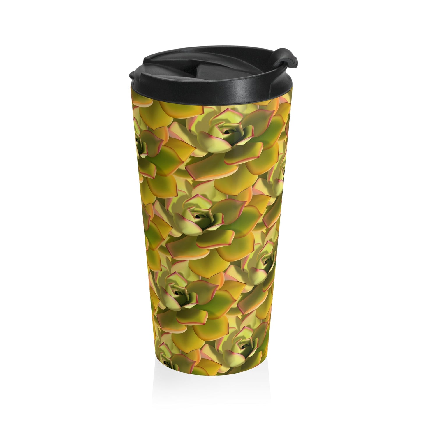 Noble Aeonium Succulent 15 oz Vacuum Insulated Stainless Steel Travel Tumbler