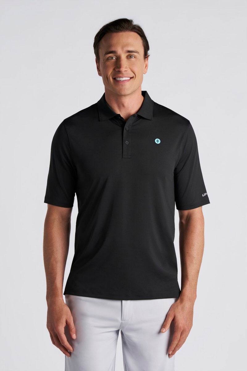 Men's Erodym Short Sleeve Sports Polo | Black