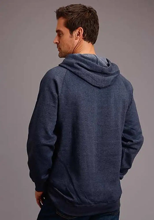 Stetson Eagle in Circular Shield (Navy) - Men's Hoodie Sweatshirt