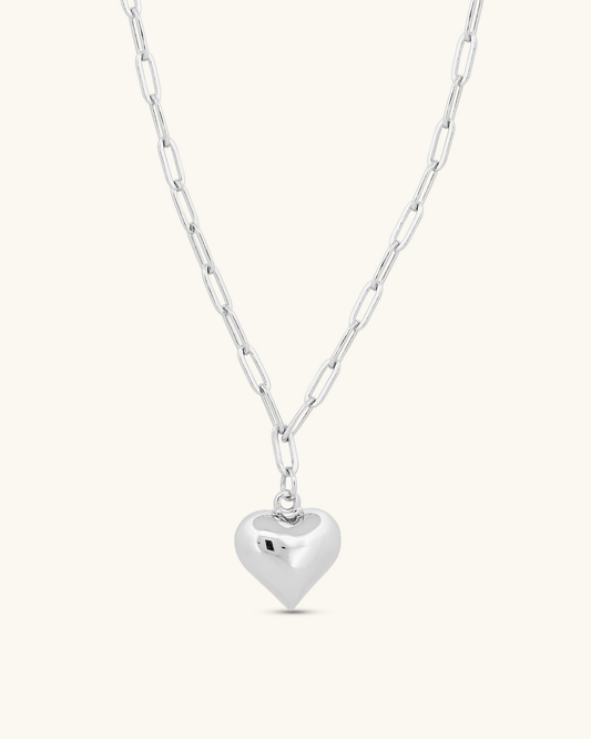 Paperclip Heart Necklace