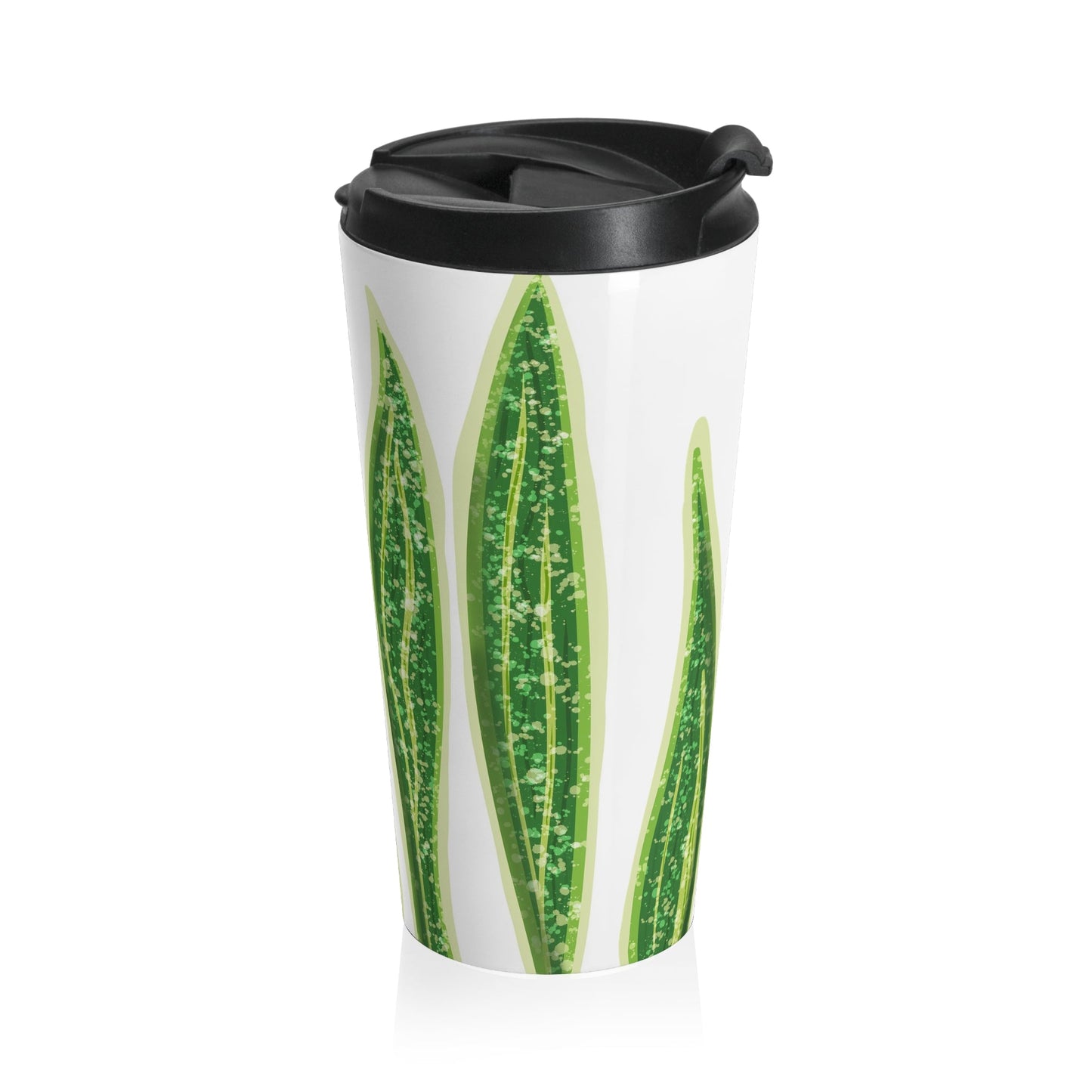 Snake Plant Pattern 15 oz Vacuum Insulated Stainless Steel Travel Tumbler