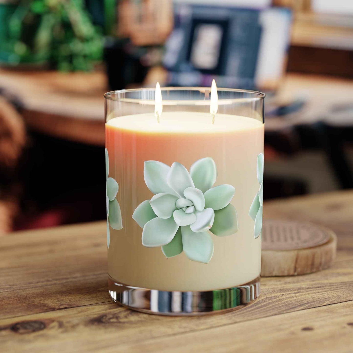 Pachyveria Haagei Succulent Soy Candle 11 oz – Three Scent Options