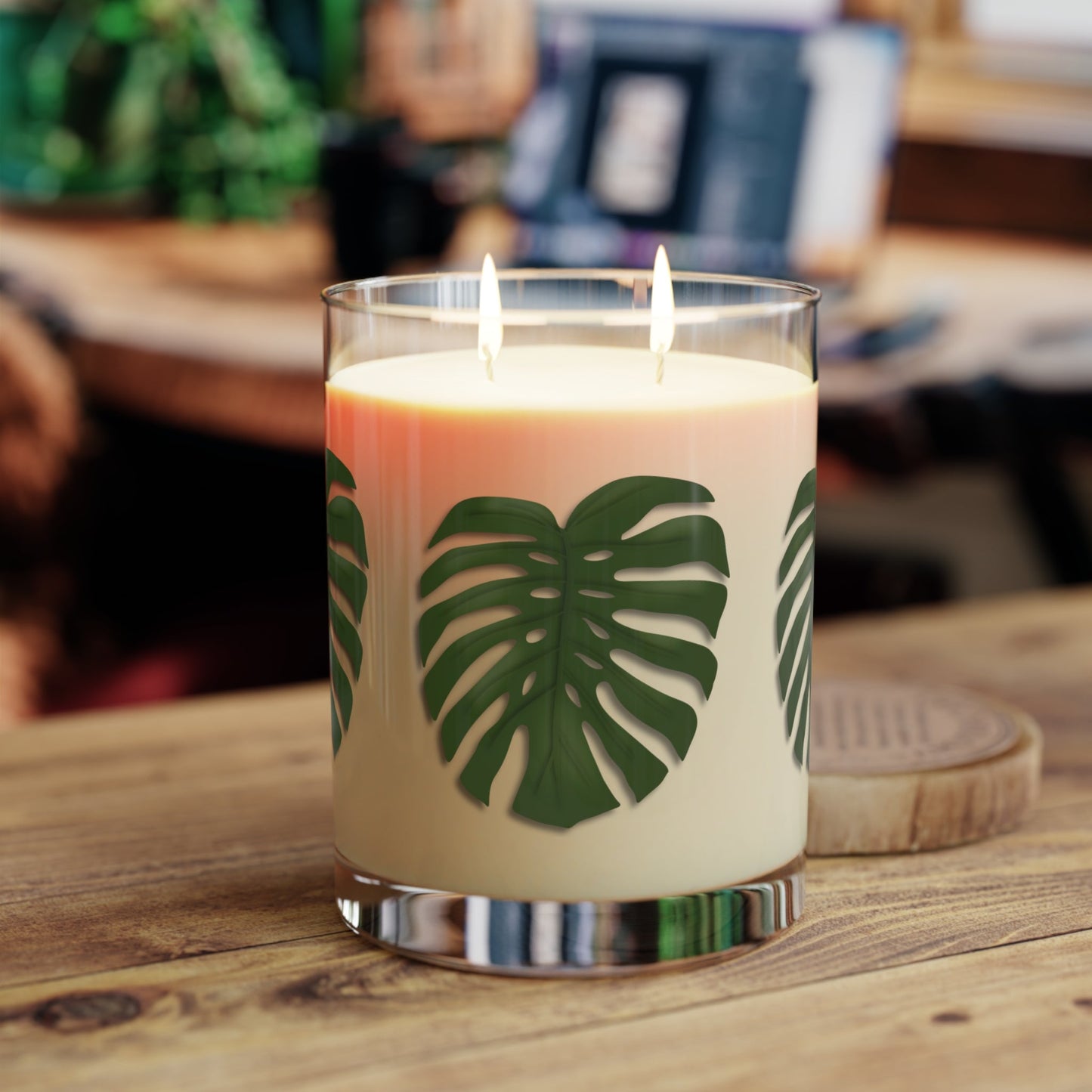 Monstera Soy Candle 11 oz – Three Scent Options