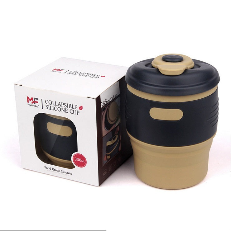 Retractable Silicone Portable Leak-Proof Car Coffee Cup