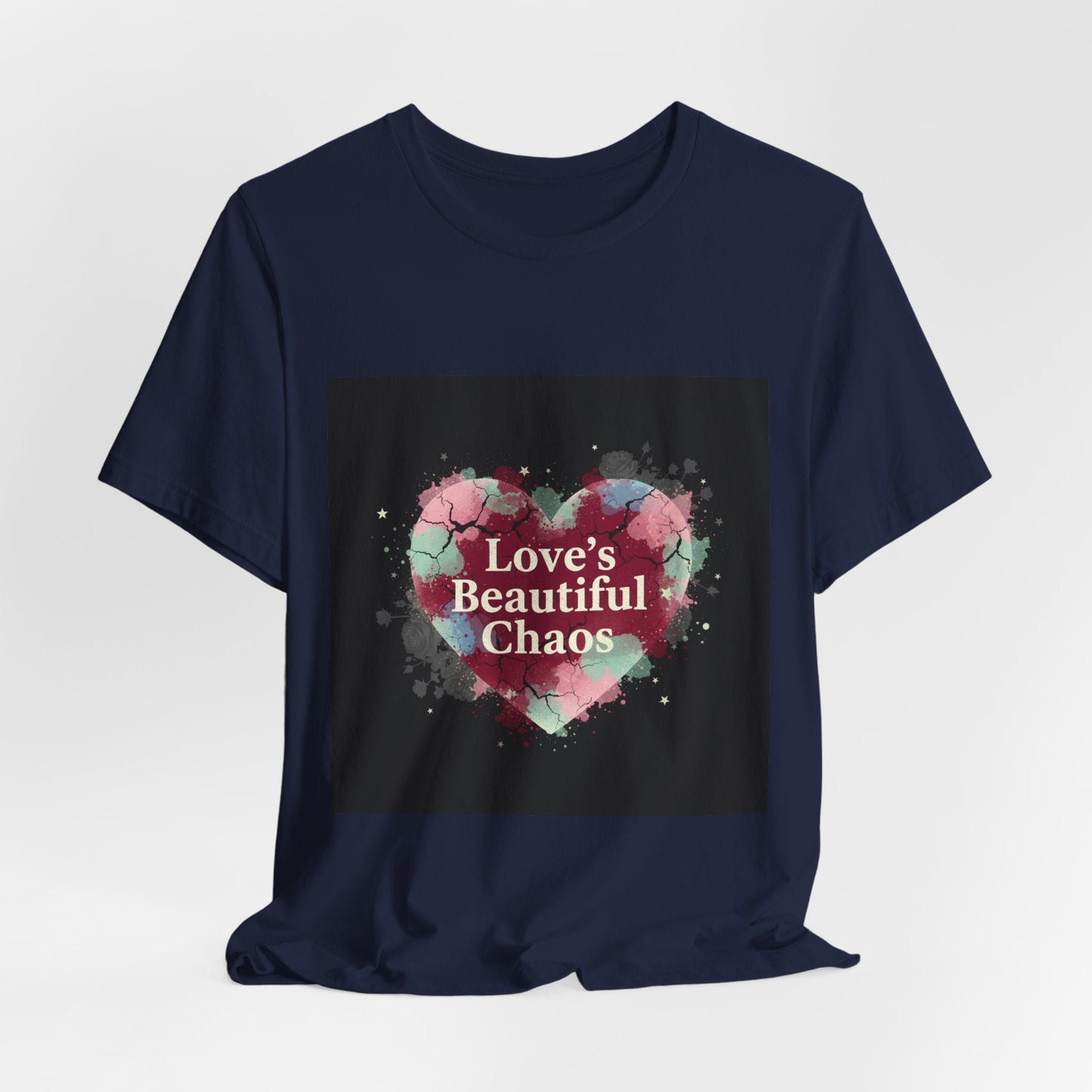 Love's Beautiful Chaos Tee | grunge heart shirt, distressed love tee