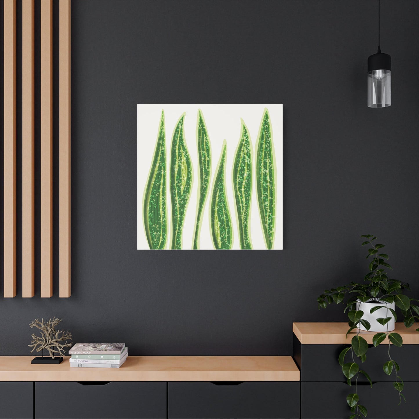Snake Plant Canvas Print – Botanical Wall Art