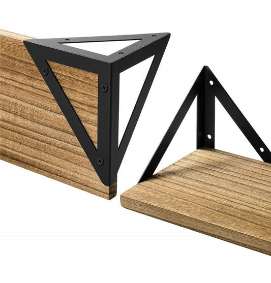 Floating Shelf Bracket Mount, Rustic Wood Wall Mount Shelf For Bedroom