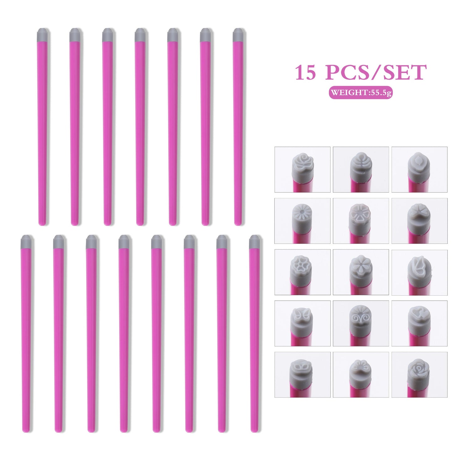 Nail Art Stamp Pen With Butterfly And Floral Designs DIY Nail Printing Pen Transfer Tool For Nail Art