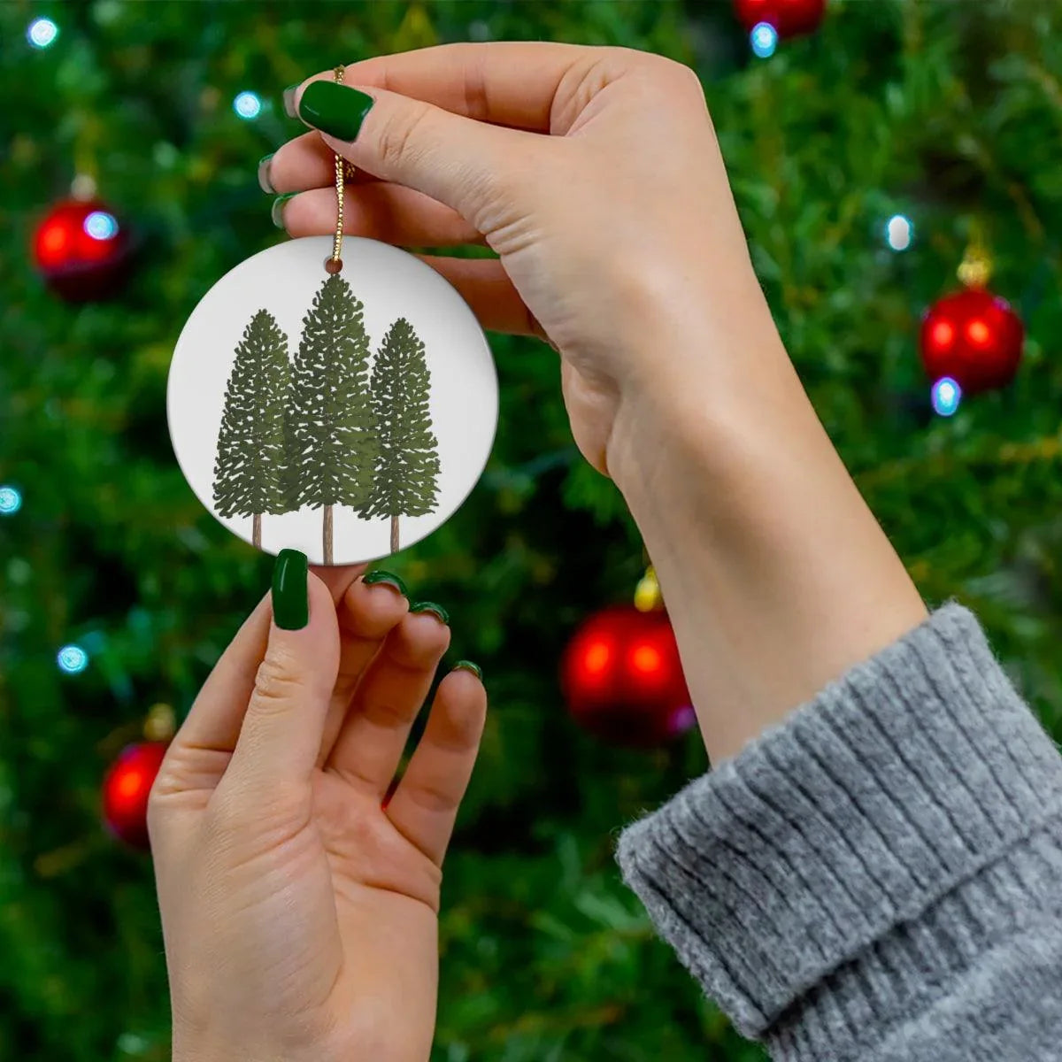 Ponderosa Pine Ceramic Ornament