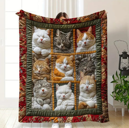 Lamb Fleece Printed Blanket Envelope Blanket