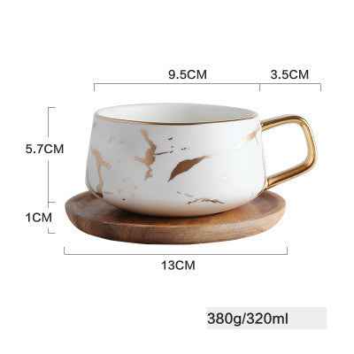Marbled Household Ceramic Coffee Mark Cup