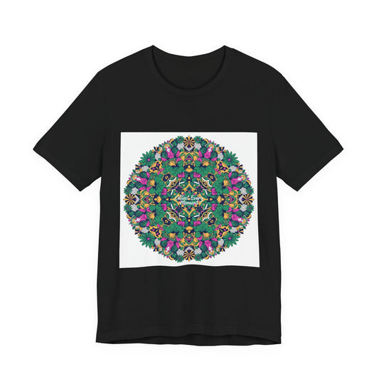 Psychedelic Botanical Mandala Tee | Festival Graphic T-Shirt