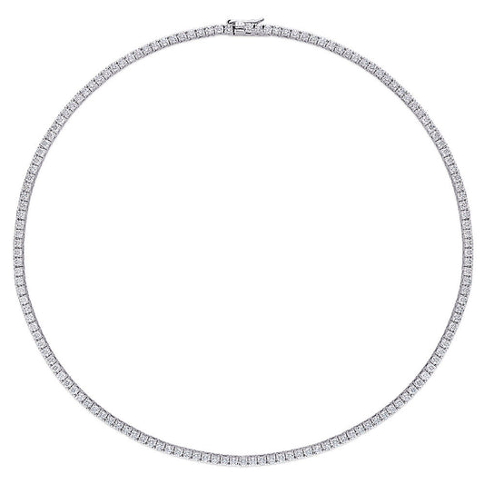 12.5 ct. DEW Created Moissanite Tennis Necklace - Available in 6 Sizes