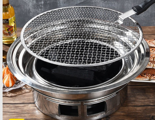 Korean Stainless Steel Charcoal Barbecue Grill For Consumer And Commercial Use