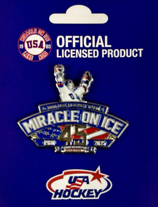 1980 Miracle on Ice 45th Anniversary (1980-2025) Official Collectors Pin