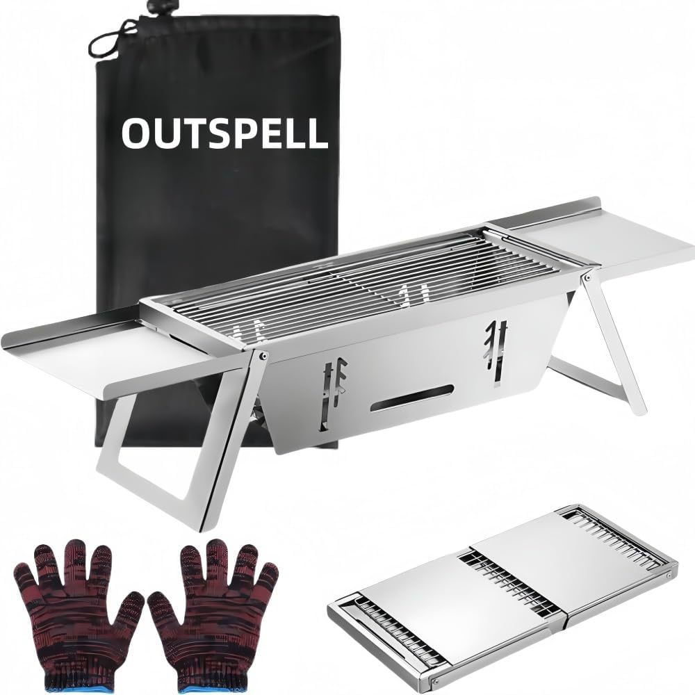 Small Portable Charcoal Grill That Can Be Folded