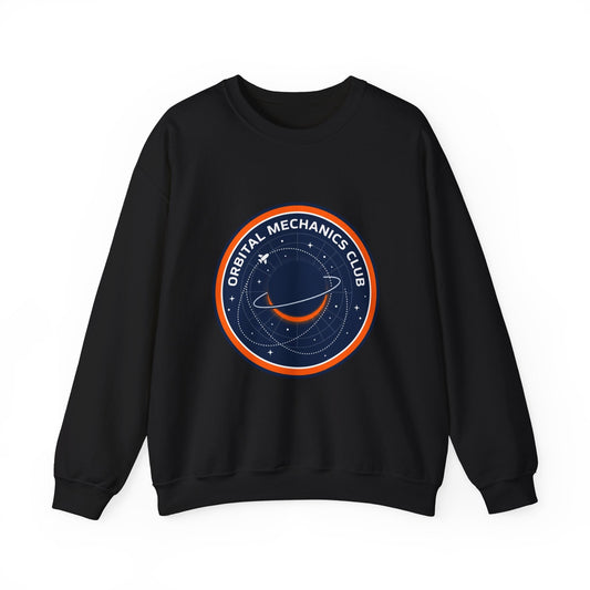 Orbital Mechanics Club Sweatshirt | mission patch, space science