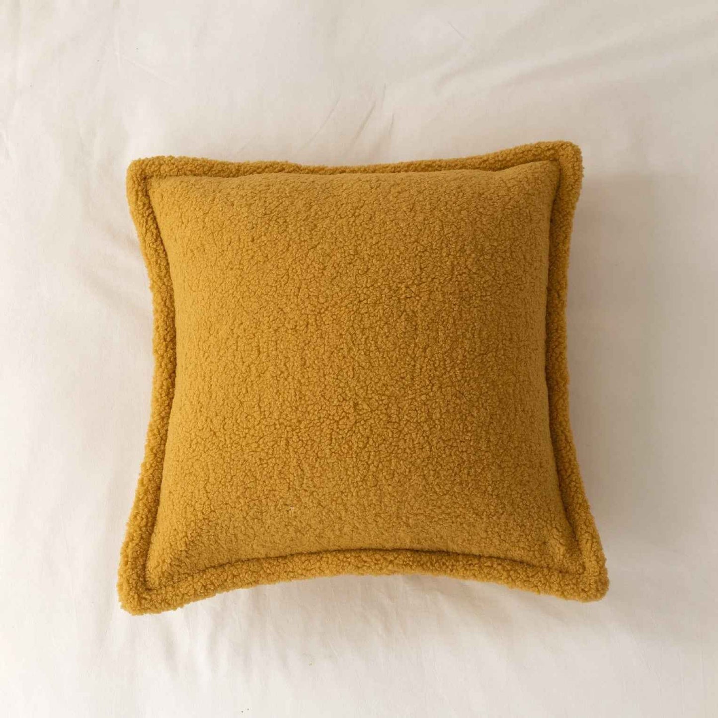 Sofa Backrest Grain Wool Plush Pillow Bedside Cushion