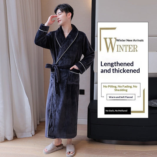 Double-sided Fleece Loose-fitting Nightgown Loungewear
