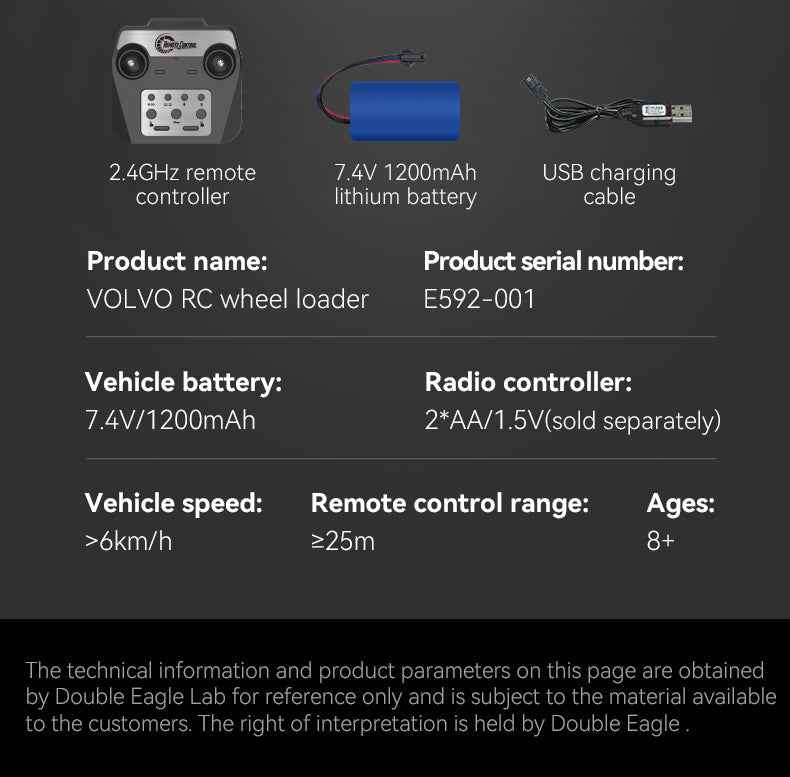RC MODEL Car 1/16 RC Full Metal Loader Excavator Electric Remote Control Alloy Excavator Engineering Model Cars Boy Kids Toys