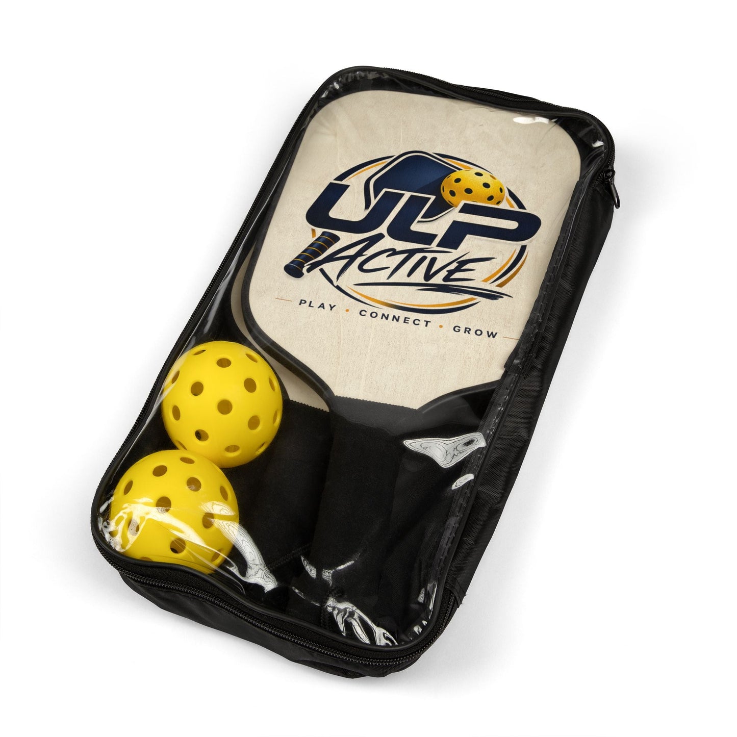 Pickleball Paddle Set — ULP Active Logo Pickleball Kit with 2 Paddles & Balls