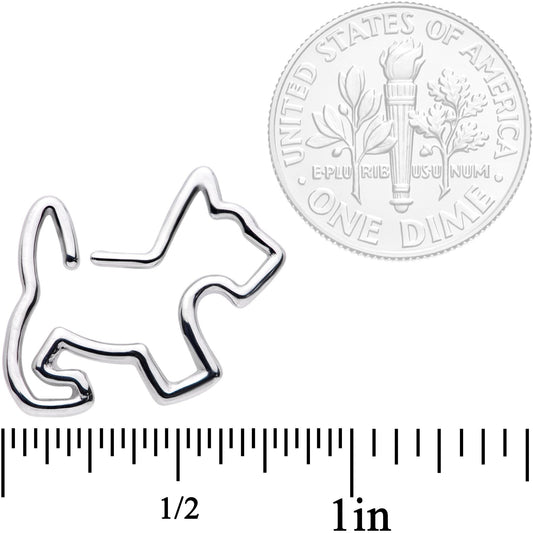 16G 5/16 Sweet Scotty Dog Closure Ring