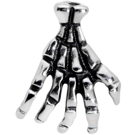 16G 5/16 Spooky Skeleton Hand Halloween Labret Monroe Tragus