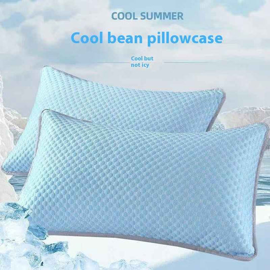 Summer Ice Silk Pillowcase Solid Color Household Solid Color