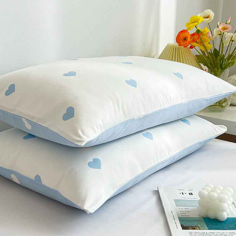 Pillowcase Two Washed Cotton Brushed Four Seasons