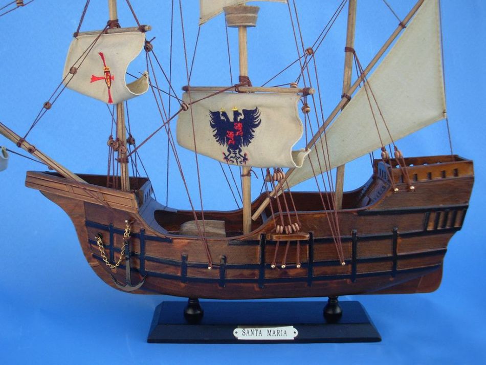 Wooden Santa Maria Limited Tall Model Ship 20""