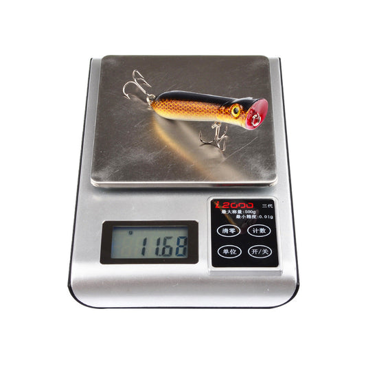 Popalua 8CM-12g black hook plastic fishing lure
