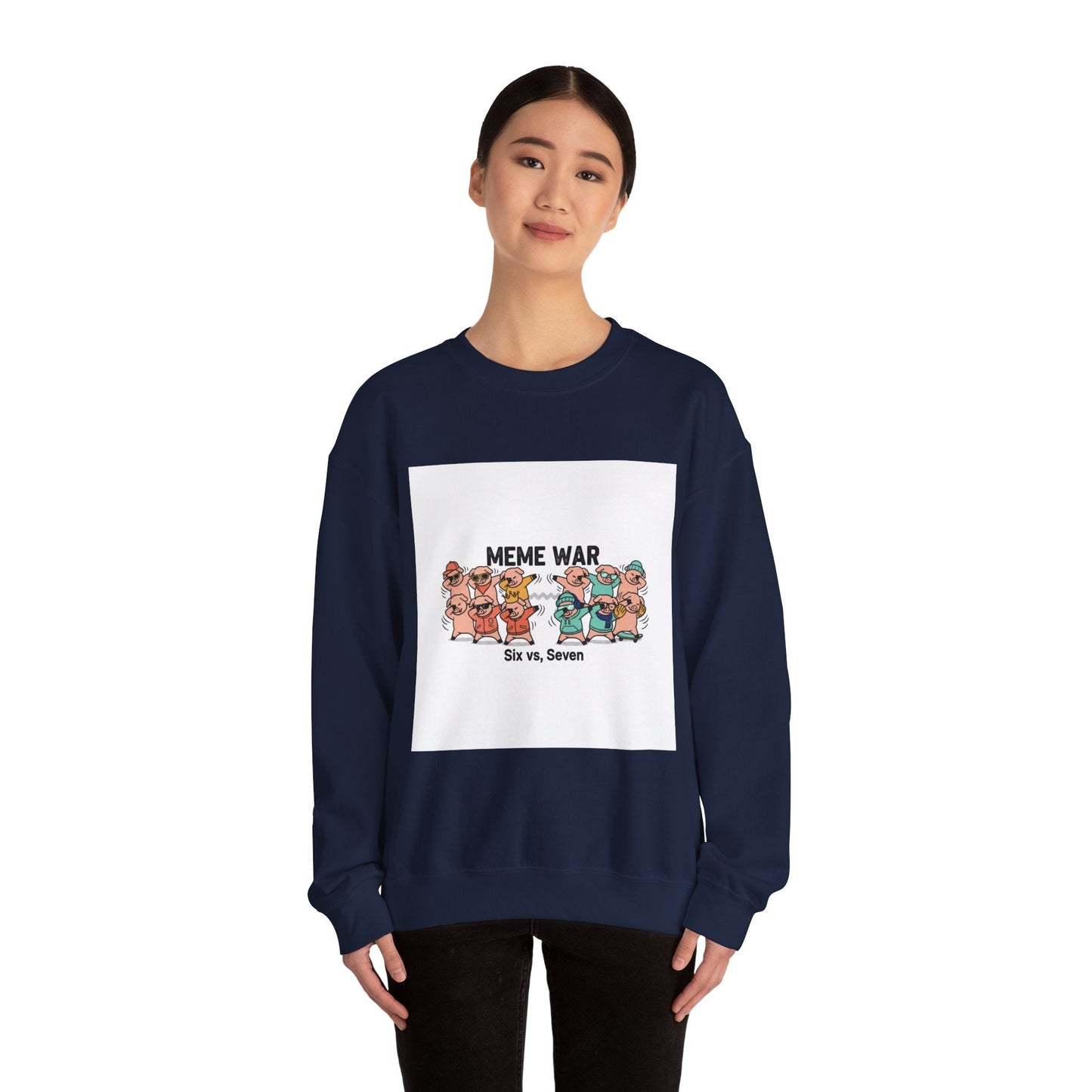 Meme War Graphic Sweatshirt, Disco Florals Retro Paisley