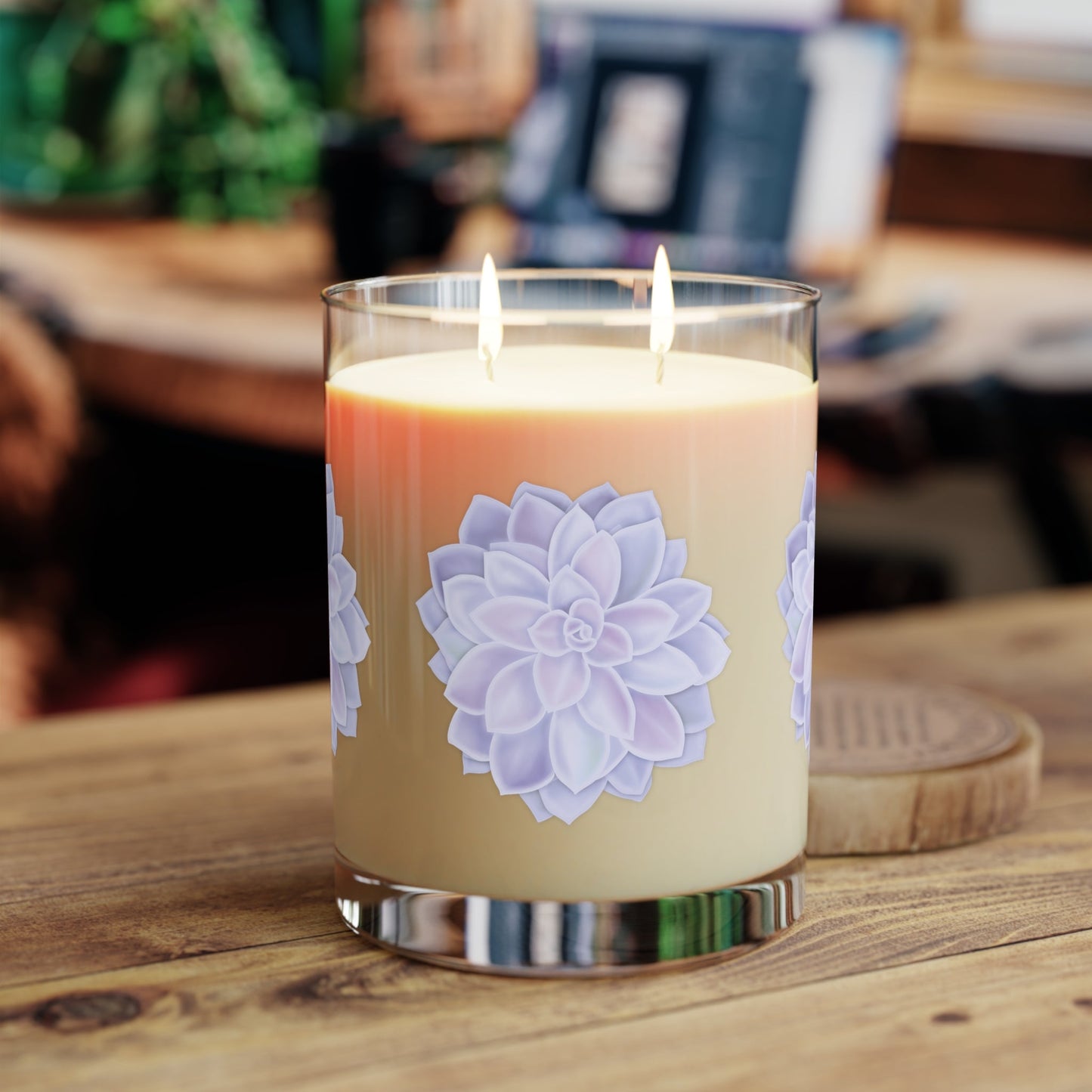 Graptopetalum Murasaki Succulent Soy Candle 11 oz – Three Scent Options