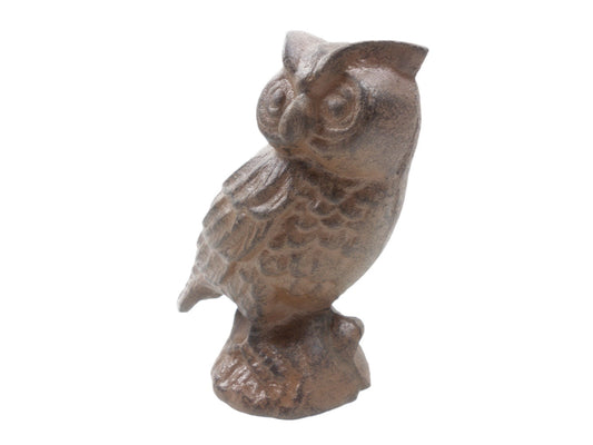 Cast Iron Owl Metal Door Stop 6""