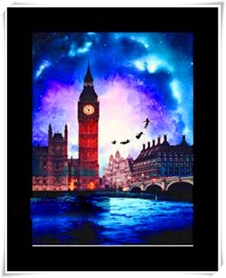 DIY Lighthouse Diamond Painting Full Diamond Embroidery 5D Rubik's Cube Round Diamond Home Decoration