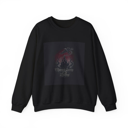 "Whispered Secrets of the Shadows" Gothic Crewneck | Dark Fantasy Sweatshirt