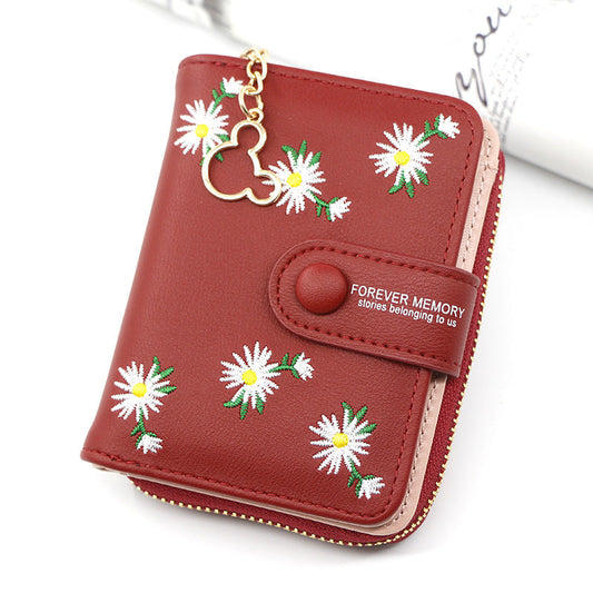 Women's Short Zipper Buckle Purse
