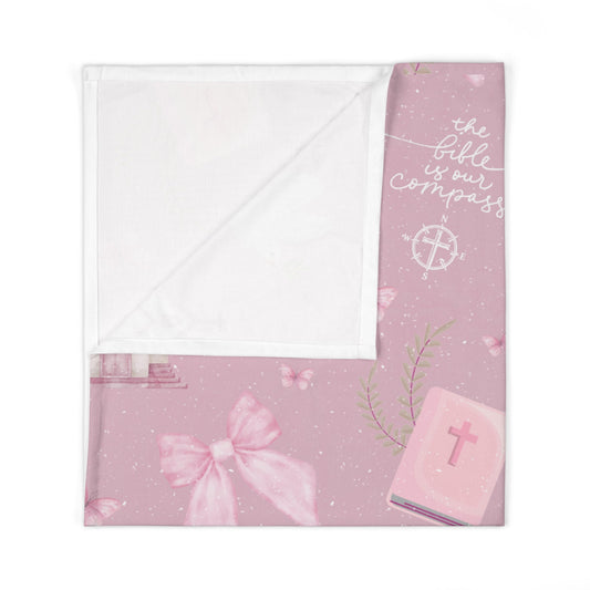 Bible Is Our Compass Swaddle Blanket