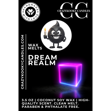 DREAM REALM - Wax Melts, Scented Coconut Soy, 3.5oz