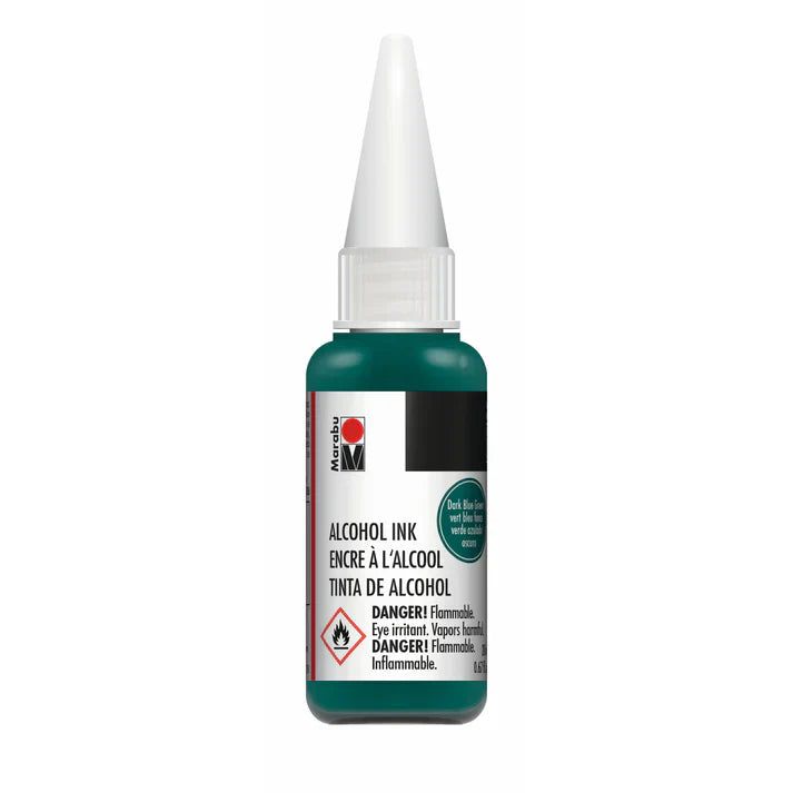 Marabu Alcohol Ink Dark Blue Green 20ml