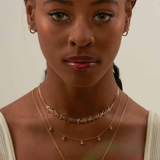 Doviana Signature Irregular Choker Necklace