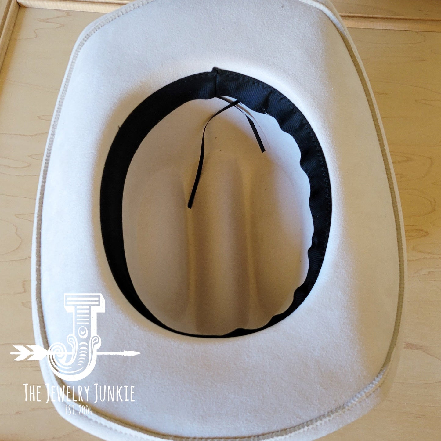 Boho Western Felt Hat w/ Choice of Leather Hat Band w/ Turquoise Slab-Tan 980k