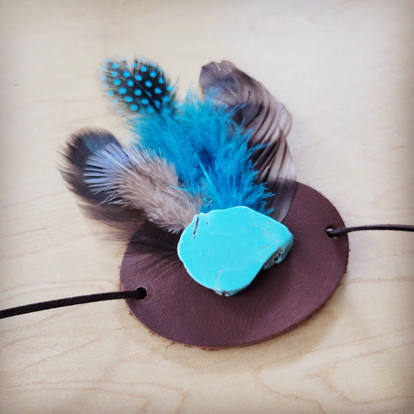 **Boho Western Felt Hat w/ Choice of Hatband- Navy 990a
