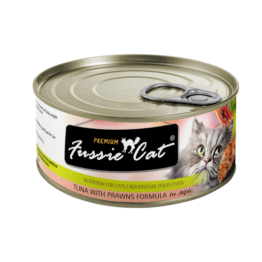 Fussie Cat Premium- Tuna With Prawns Formula In Aspic (2.82oz)