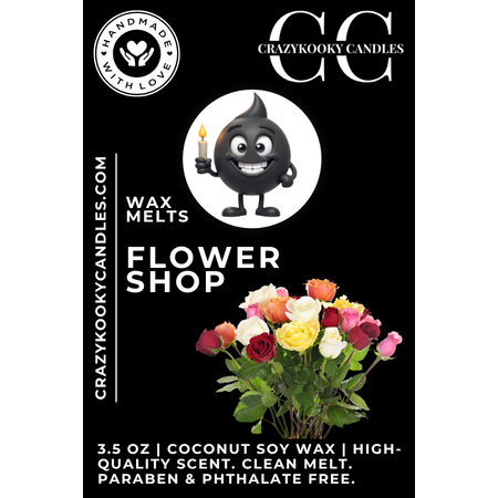 FLOWER SHOP - Wax Melts, Scented Coconut Soy, 3.5oz