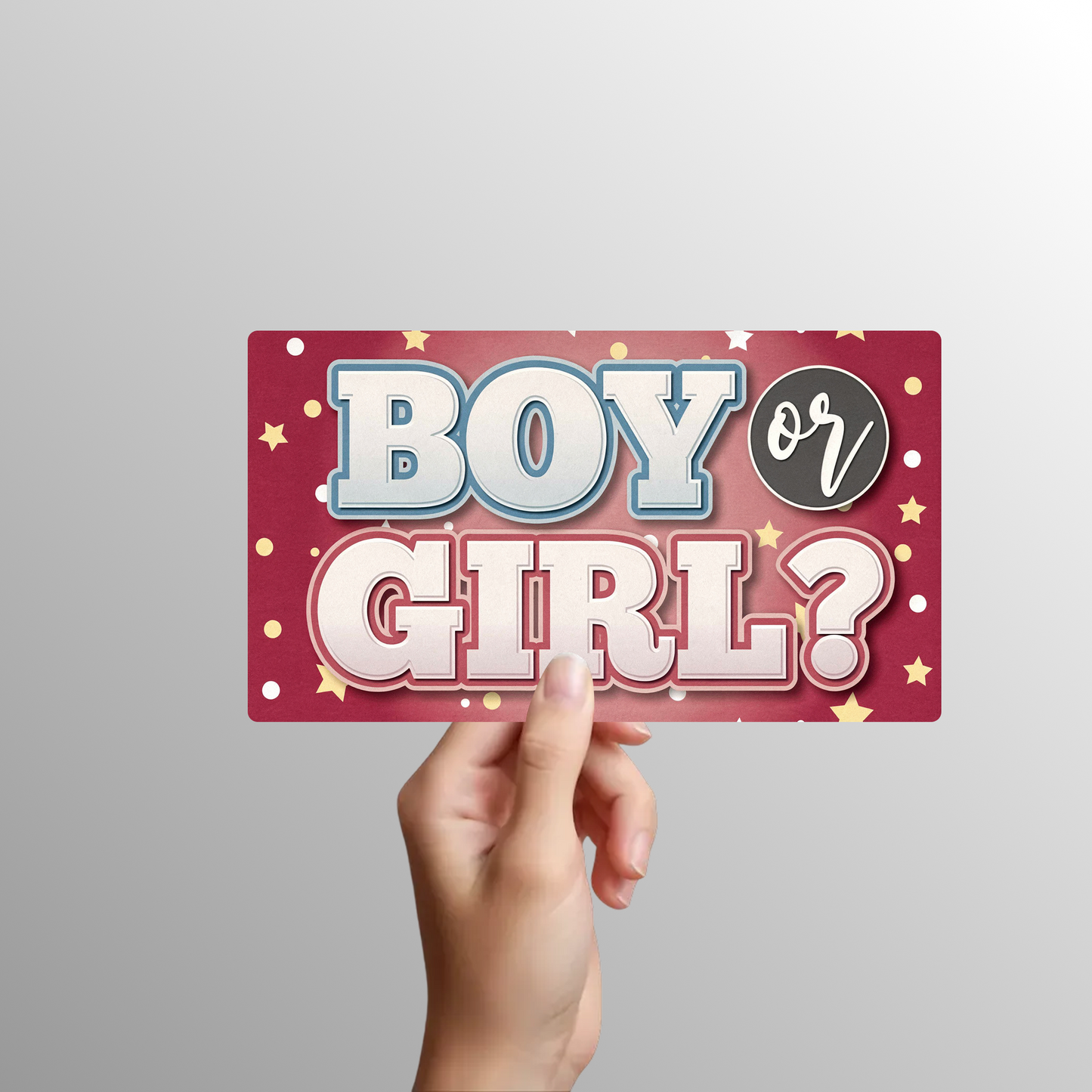 Gender Reveal Photo Booth Props - 12 Reusable Signs