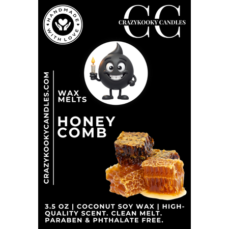 HONEY COMB - Wax Melts, Scented Coconut Soy, 3.5oz