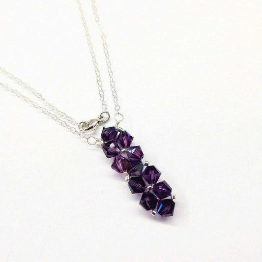 Handmade Swarovski Crystal Rock Candy Bar Necklace