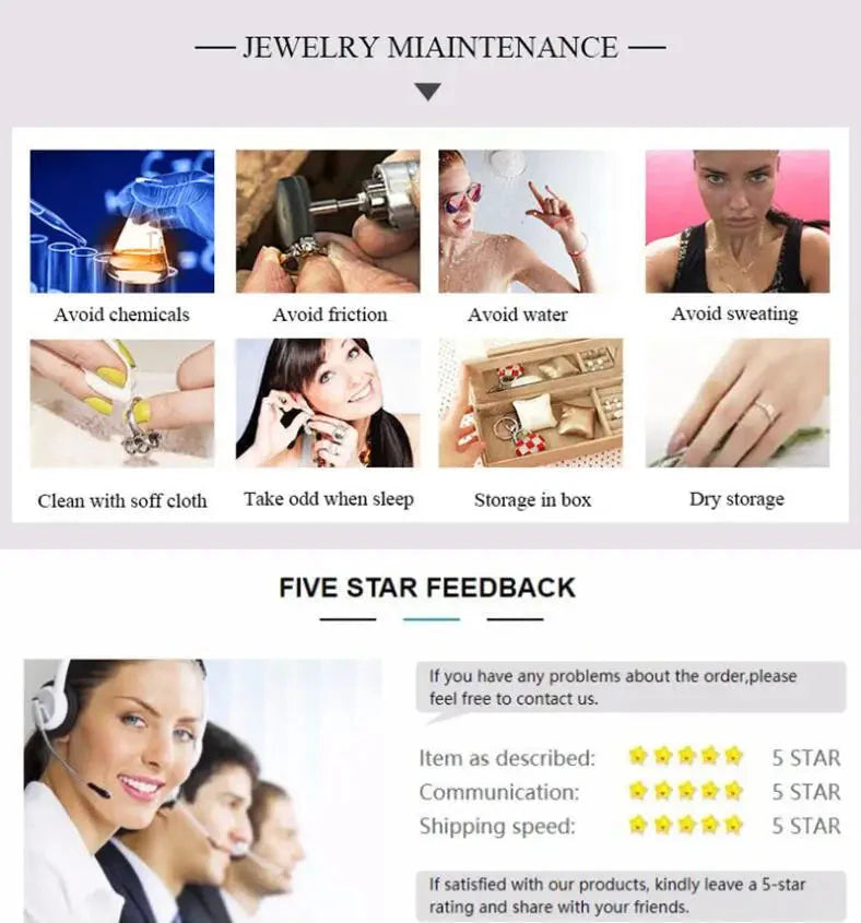 Wedding Bridal Jewelry Sets for Women Neckalce and Earrings 925 Sterling Silver Romantic Style Jewelry for Women As Gift